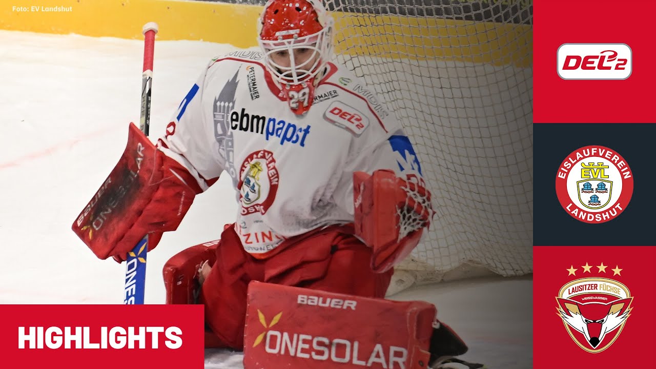 DEL2: EV Landshut vs. Lausitzer Füchse | Highlights