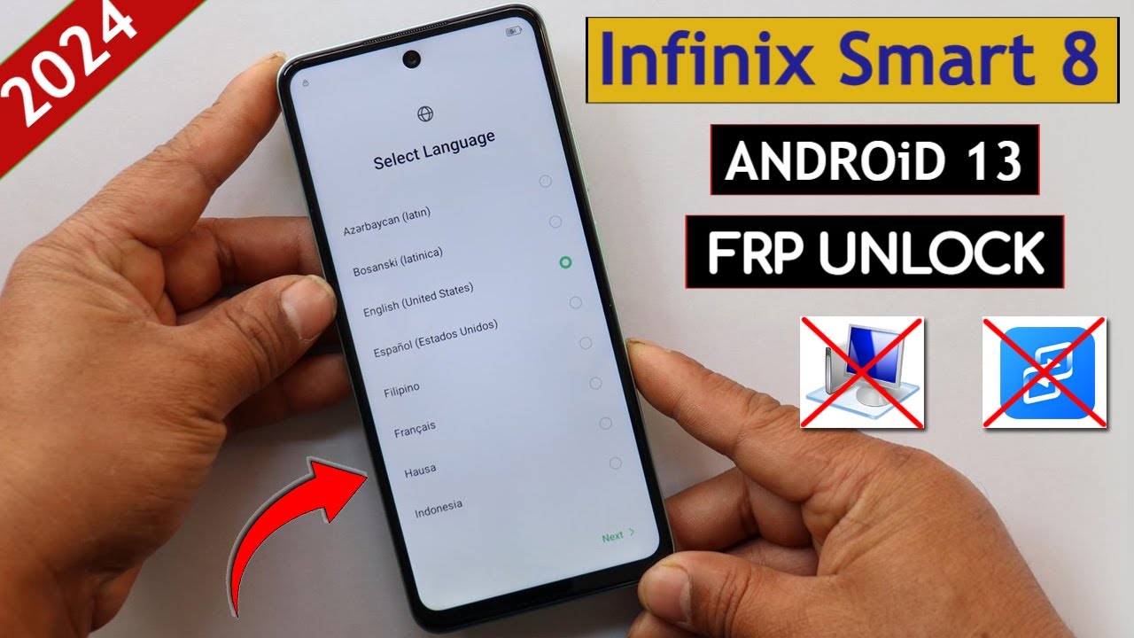 Infinix Smart 8 X6525 Frp Bypass/Unlock Without Pc - Activity Launcher Not Working - No Xshare 2024