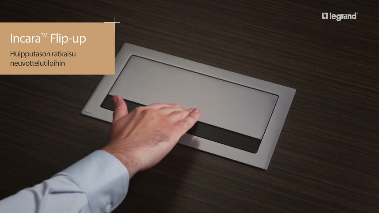 Legrand INCARA&trade; tarjoaa tyylikk&auml;&auml;t ratkaisut ty&ouml;pisteiden s&auml;hk&ouml;ist&auml;miseen
