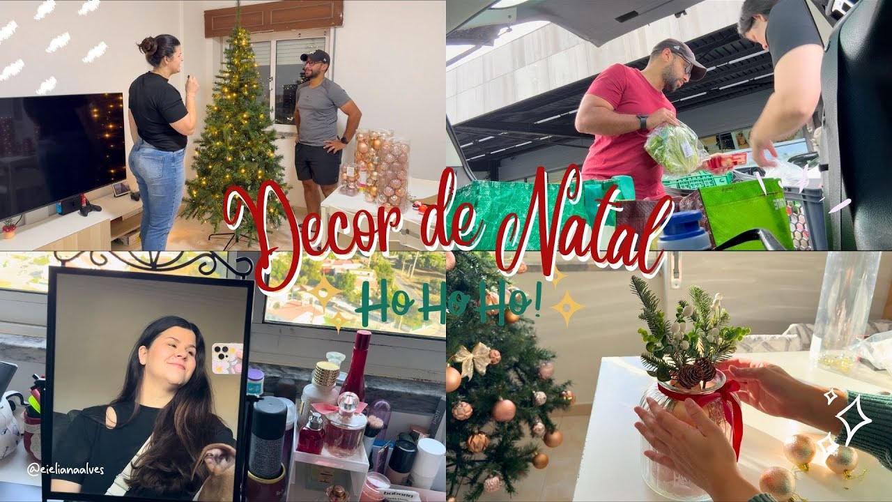 VLOG COMPRAS NO MERCADO E DECORAÇÃO DE NATAL NOVA ❤️🎄