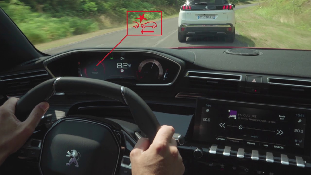 Peugeot 508 - Freinage d'urgence automatique