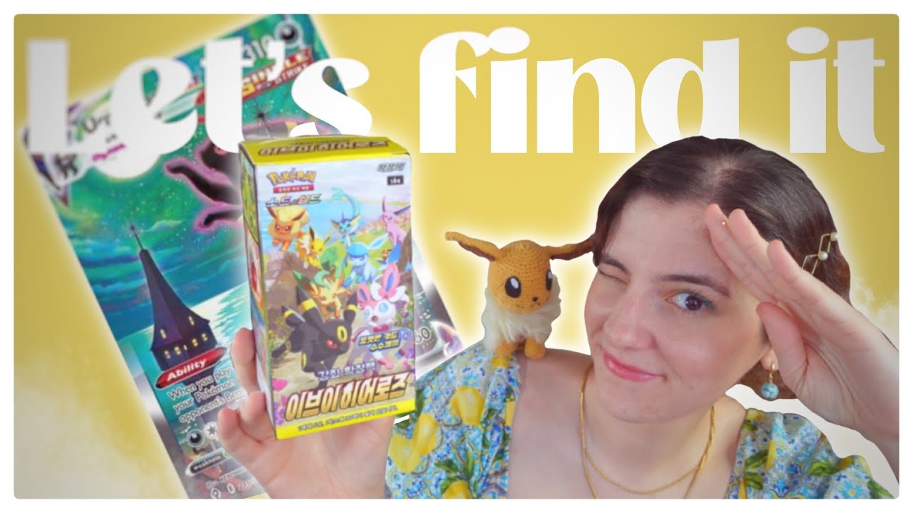 Can we find the MOONBREON? Opening the Korean Pokemon Eevee Heroes Booster Box!