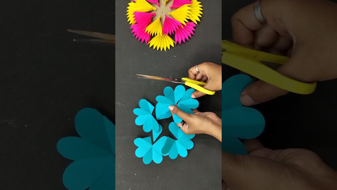 Beautiful Paper Craft Wall Decoration #shorts #wallhanging #papercraft #creativetriii