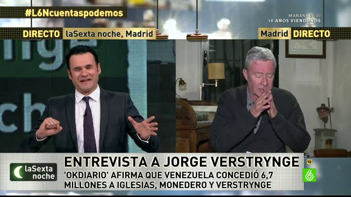 El perro de Jorge Verstrynge se 'cuela' en laSexta Noche