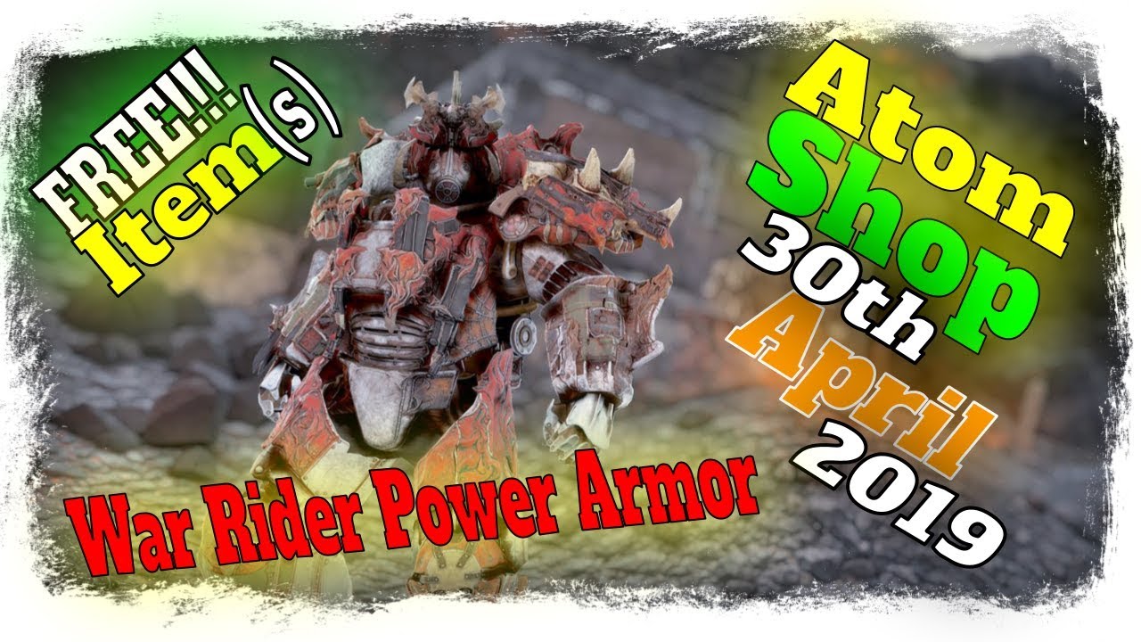 Fallout 76 Atom Shop Today - War Rider Power Armor paint The Coolest Thing Ever