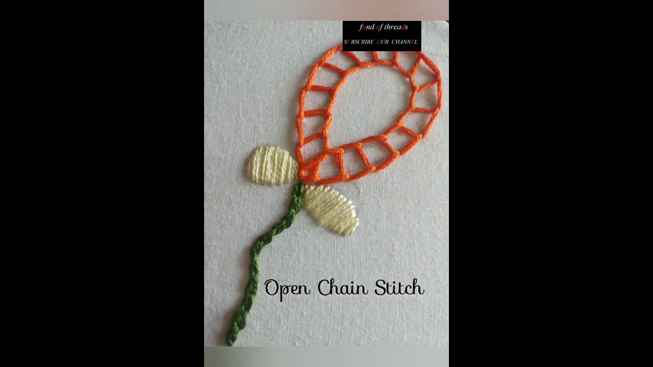 Open Chain Stitch,Ladder Stitch, Square Chain Stitch