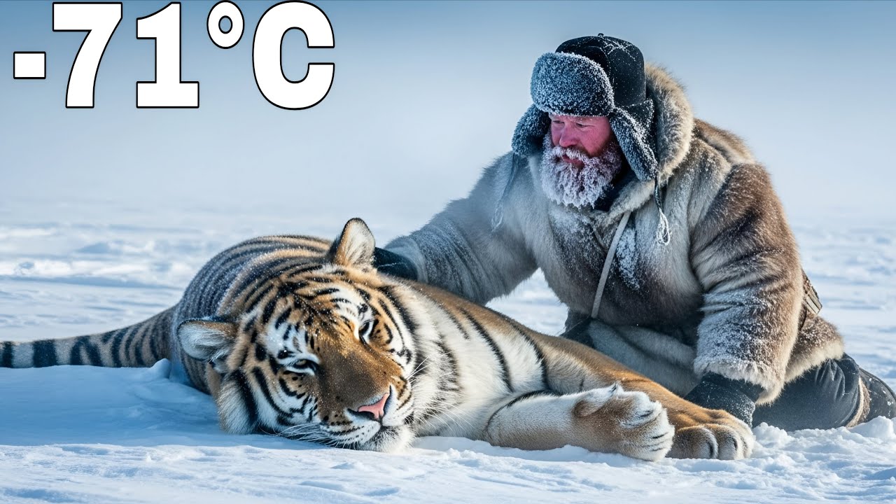 In Siberia, at  -71°C, a tiger rescued a man… Then the tiger rescued the man back 🐅