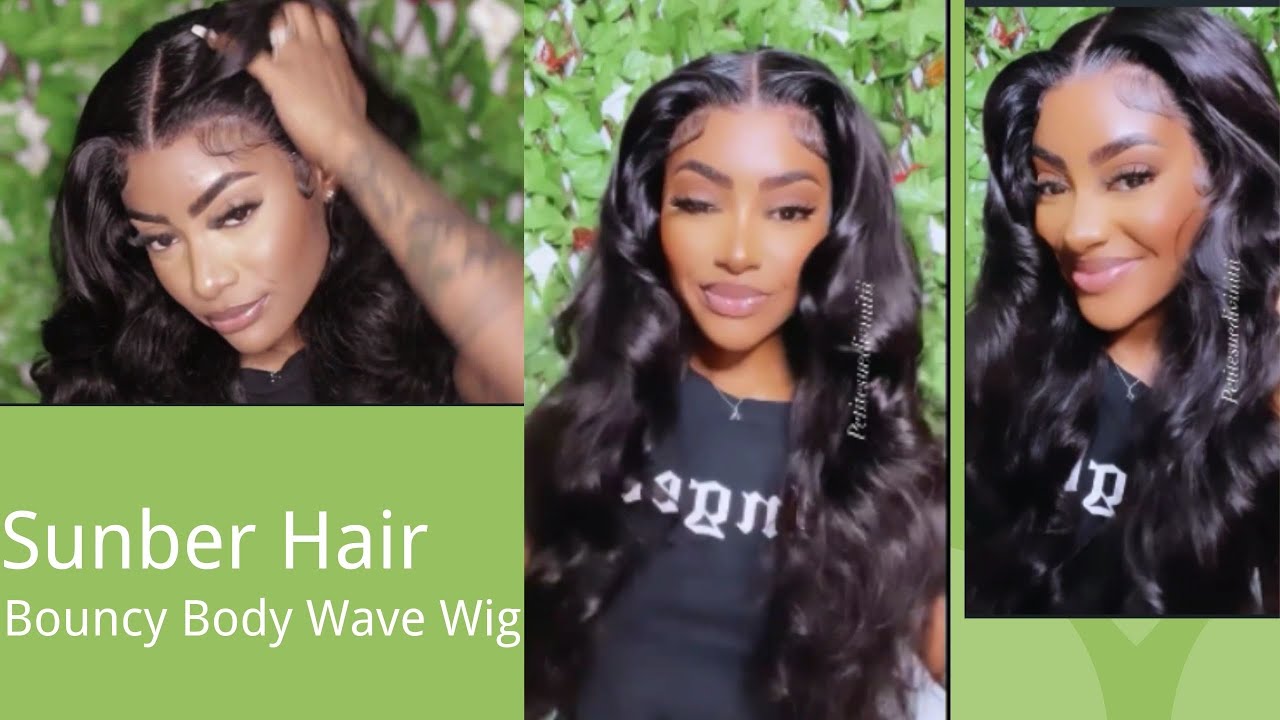 OMG! How Silky&Supple  Is This Bouncy Natural Color Body Wave Wig | Step By Setp Install|Sunber Hair