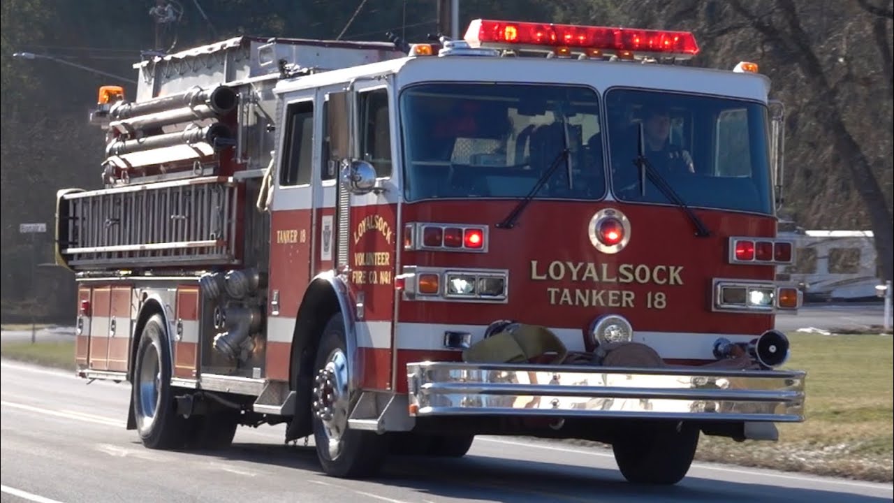 Loyalsock Volunteer Fire Company Tanker 18 Responding 1/15/25