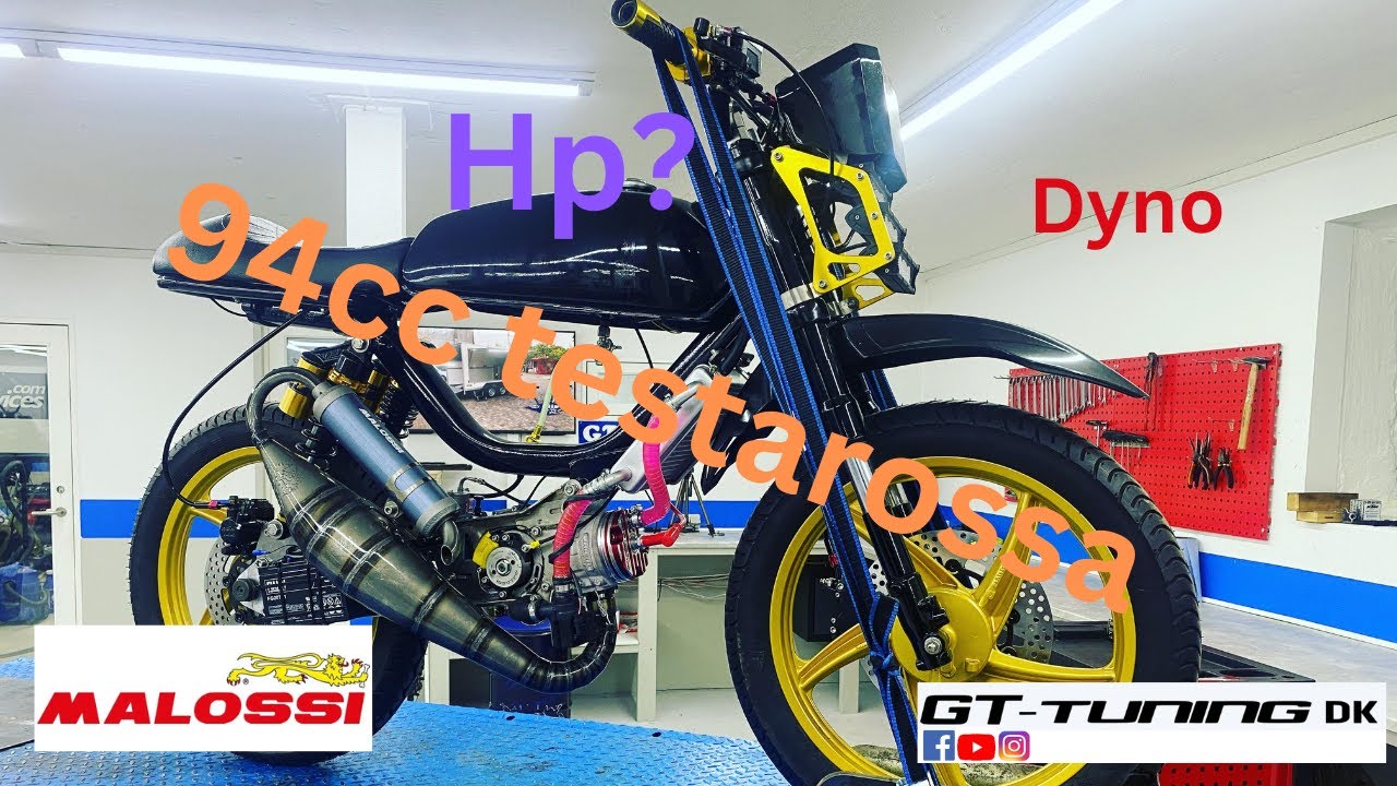 Ciao bravo malossi testa rossa 94cc dyno (Sacre)