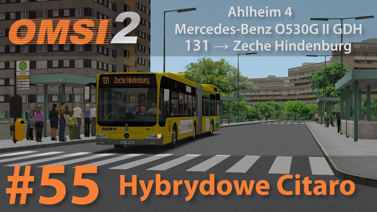 OMSI 2 #55: Hybrydowe Citaro | Ahlheim 4 - linia 131 | Merceds-Benz O530G II GDH
