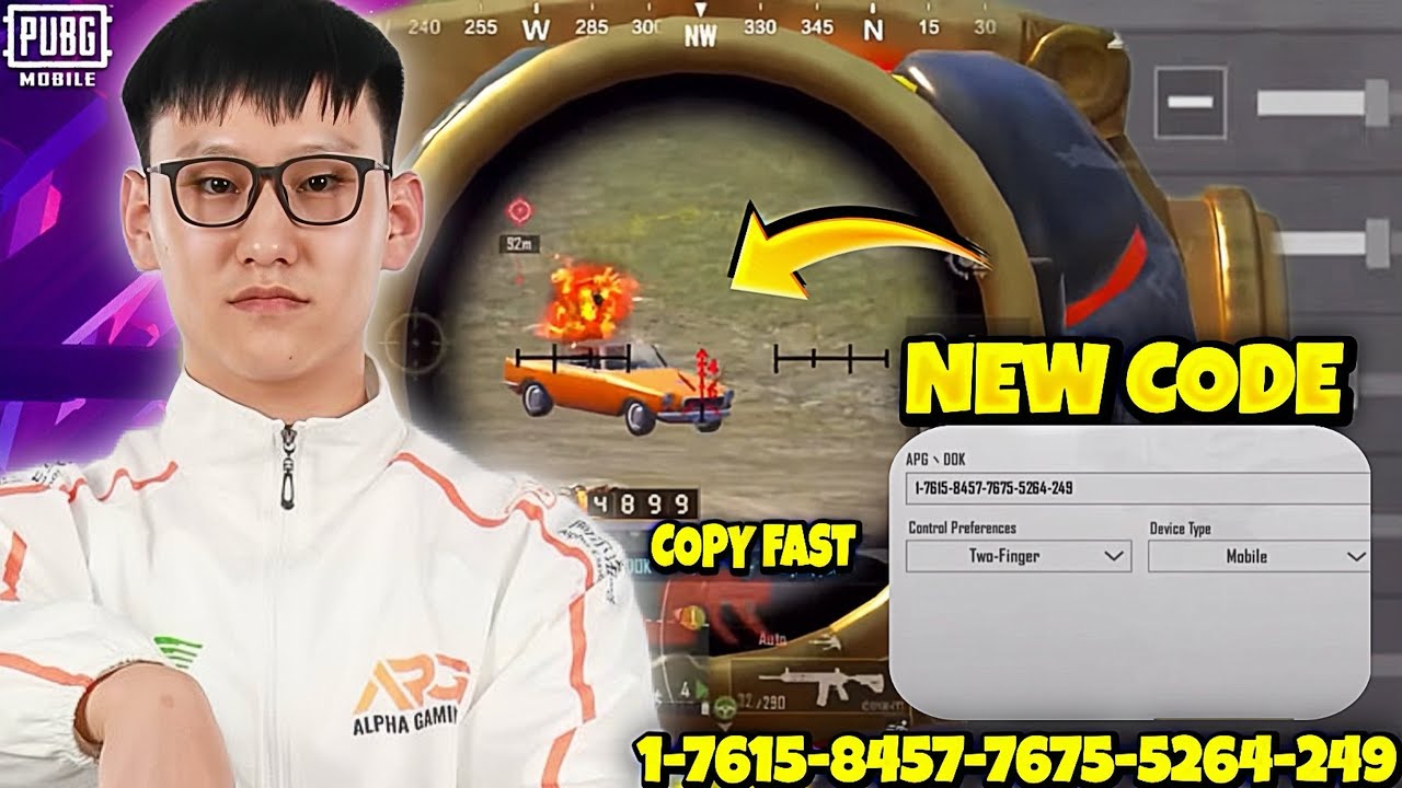 APG-DOKK😍99% CAR SPRAY Sensitivity Settings🎯New Update 4.3 Sensitivity Code🔥100% Works 🚨