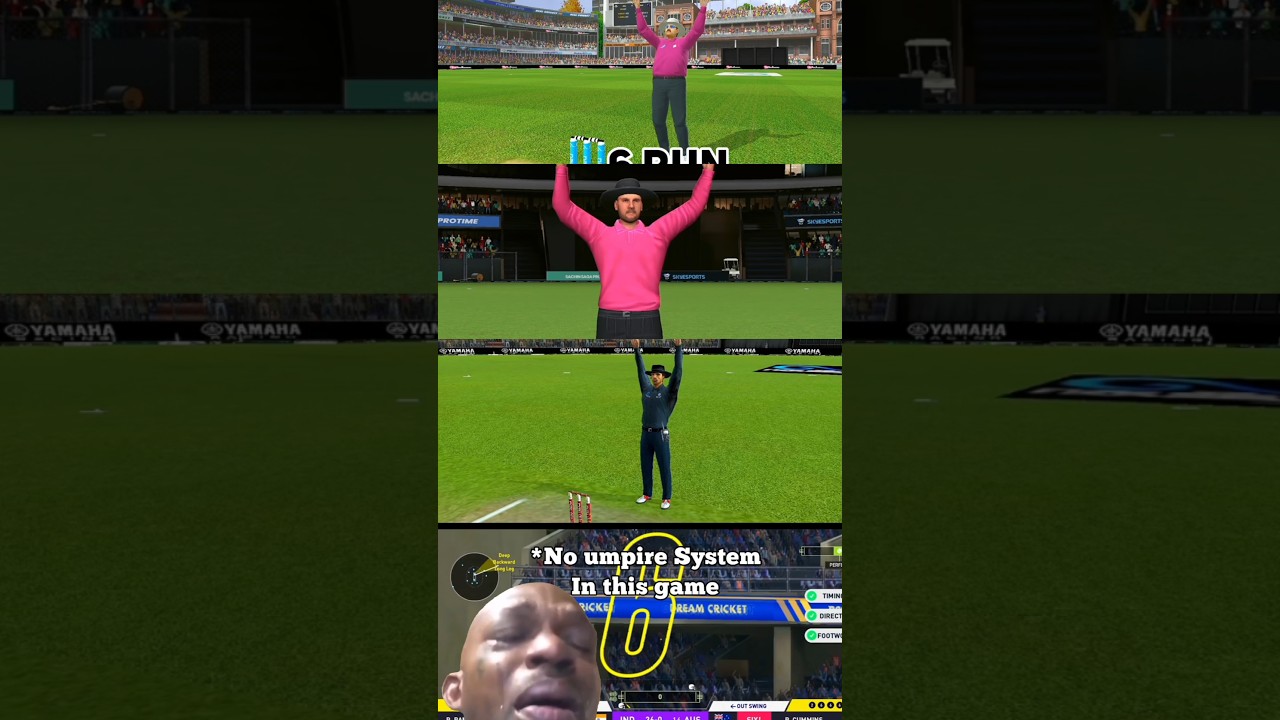RC-24 Vs Sachin Saga Pro Vs Real Cricket 3D Vs Dream Cricket 25 🔥🔥 umpire Action