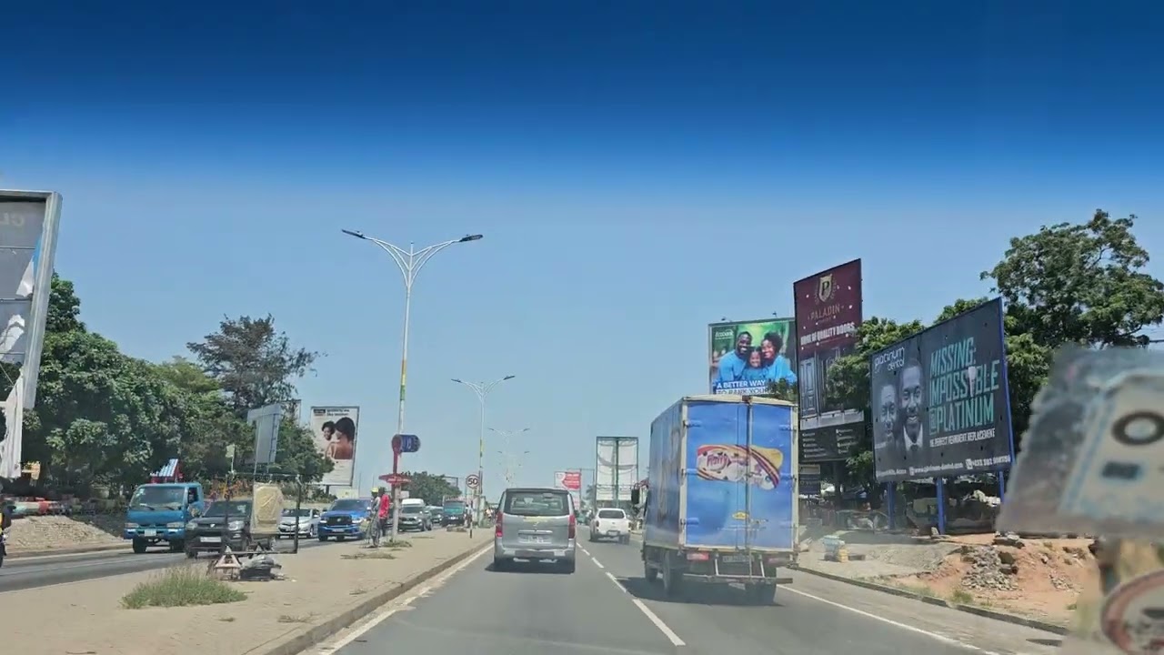 Driving through Accra