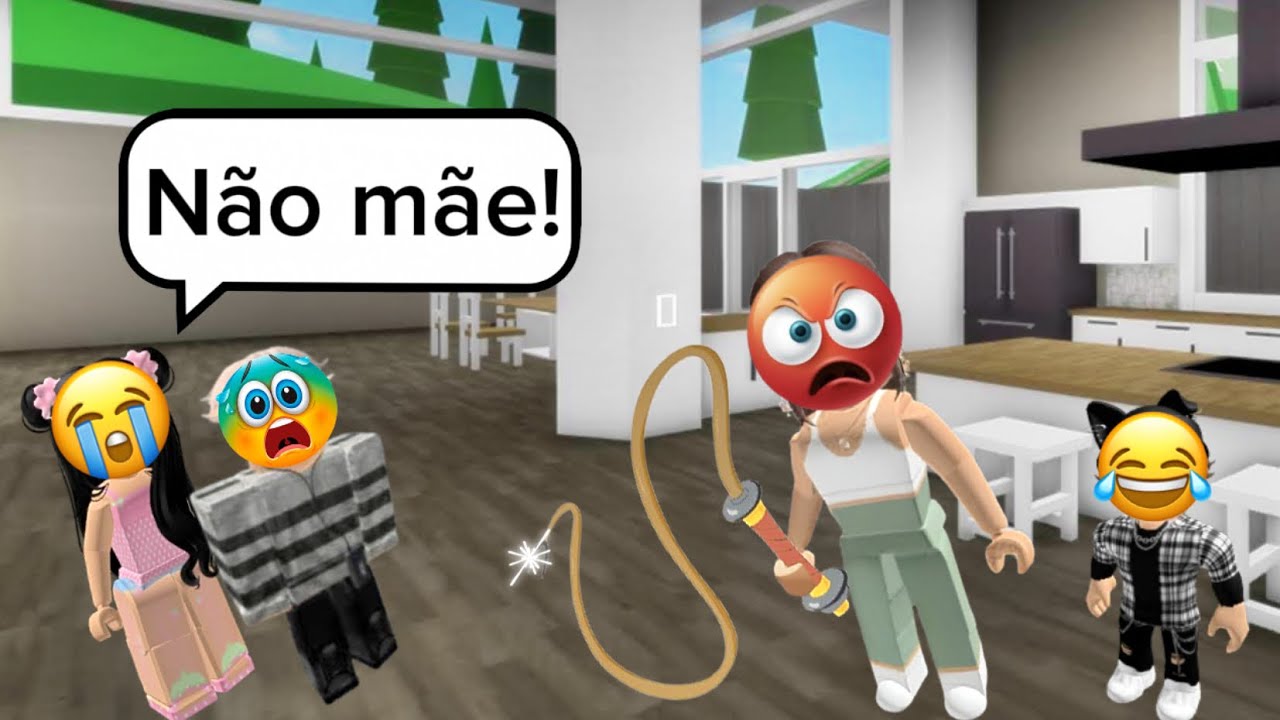 O irmão malvado que enganava a mãe para ela castigar os irmãos - História Roblox
