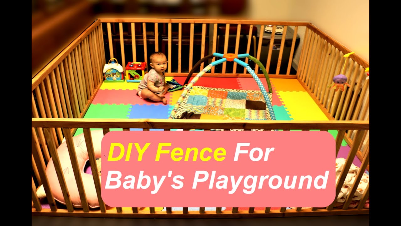 DIY playpen for baby's playground