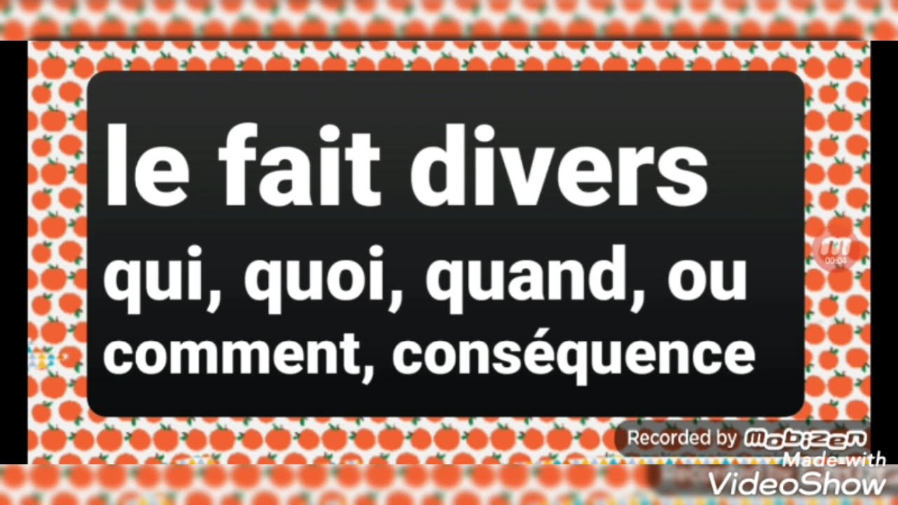 #le fait divers_le chapeau مستوى الثالثة متوسط والمستوى الثانوي