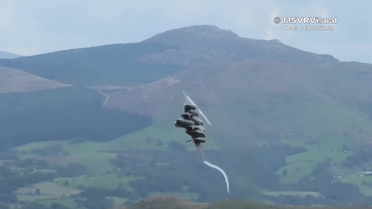 A Day Watching Low Flying Aircrafts At Mach Loop Wales 4K