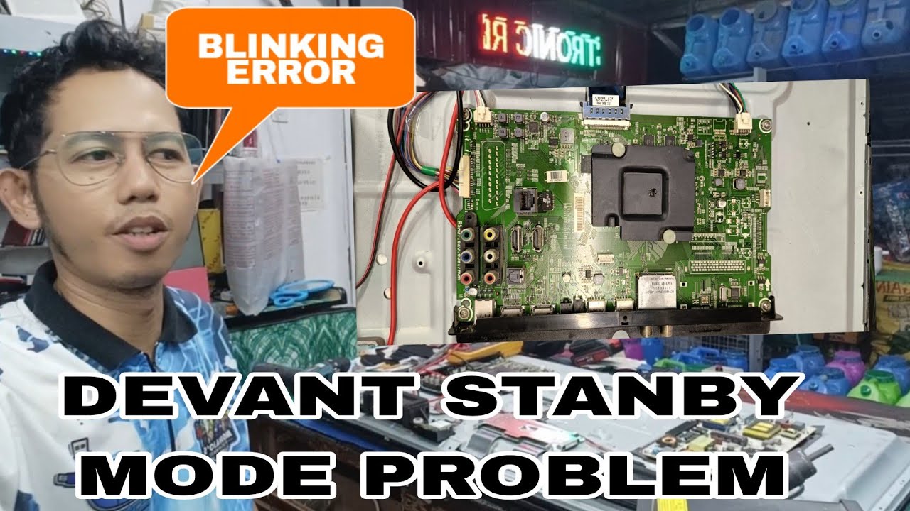 DEVANT 40UHB200 Blinking red light problem