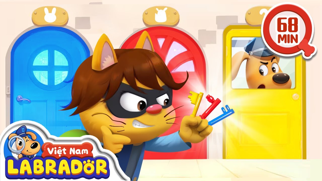🗝️ Truy tìm kẻ trộm chìa khóa |  Hoạt hình thiếu nhi 👮 Cảnh sát trưởng Labrador Vietnam 🚔