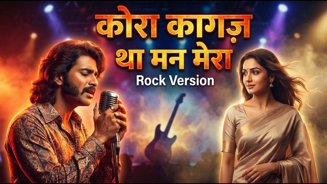 Kora Kagaz Tha Ye Man Mera – AI Rock Cover Reimagined 🔥 | Kishore Kumar | Lata Mangeshkar