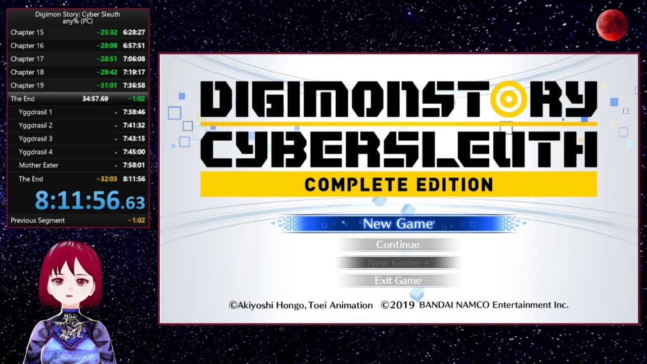 Digimon Story Cyber Sleuth any% (PC) speedrun - 8:11:56