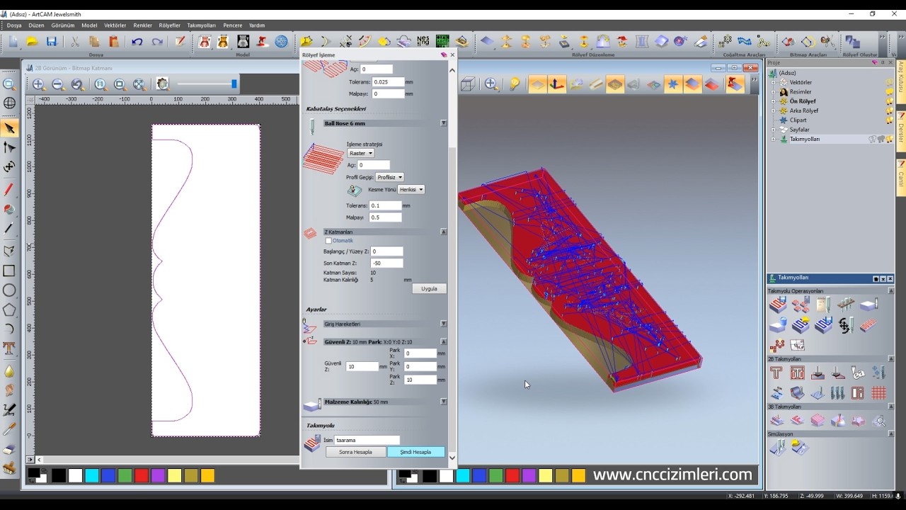 2012 Artcam 3D Takım Yolu Verilmesi ( .STL- .OBJ) #artcam