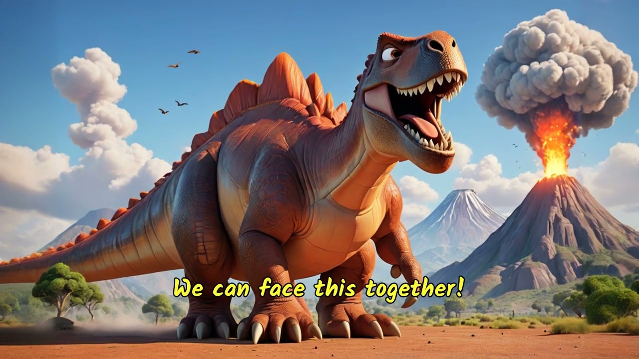 Courageous Dinosaurs A Tale of Teamwork