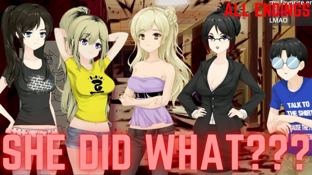 Help a Cute Anime Girl BE A MEAN GIRL - Class of '09 Funniest Visual Novel Rejection Sim All Endings