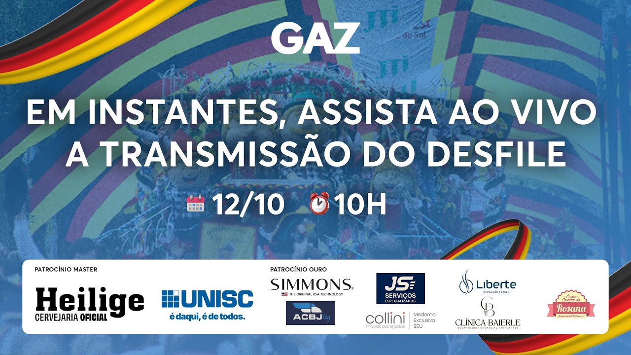 AO VIVO | PRIMEIRO DESFILE TEMÁTICO DA 40ª OKTOBERFEST