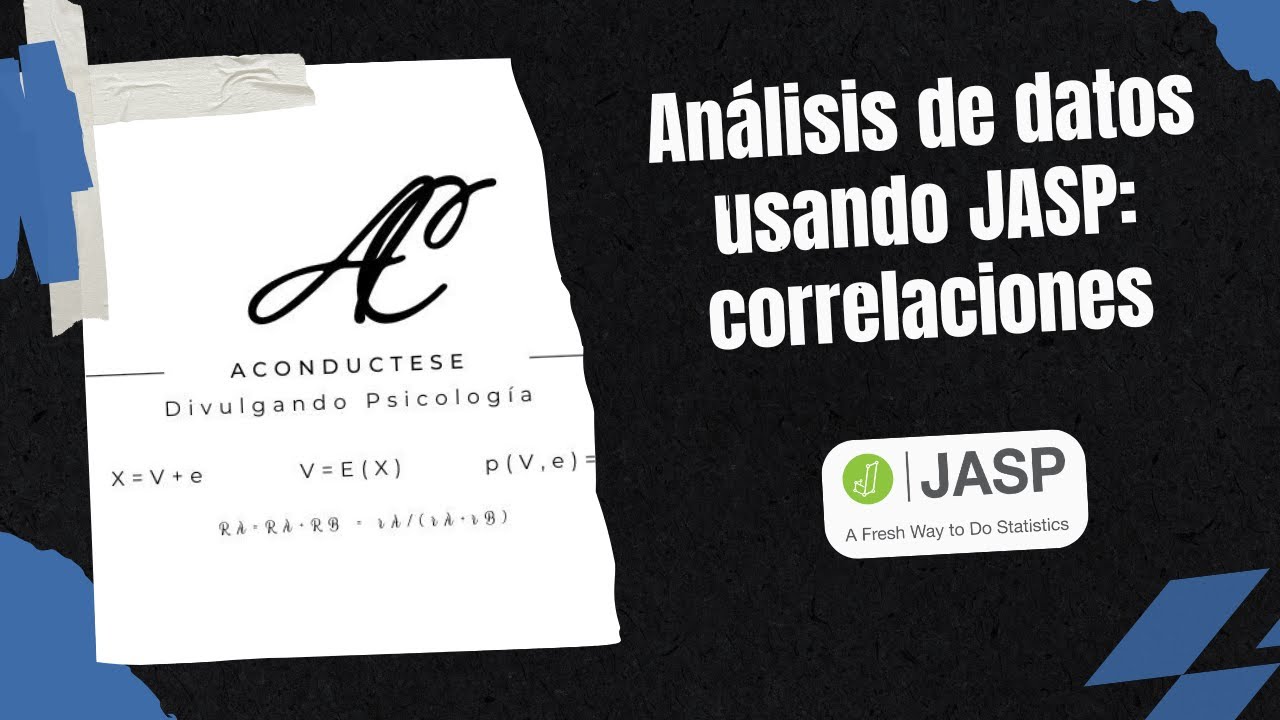 Correlación de datos con JASP