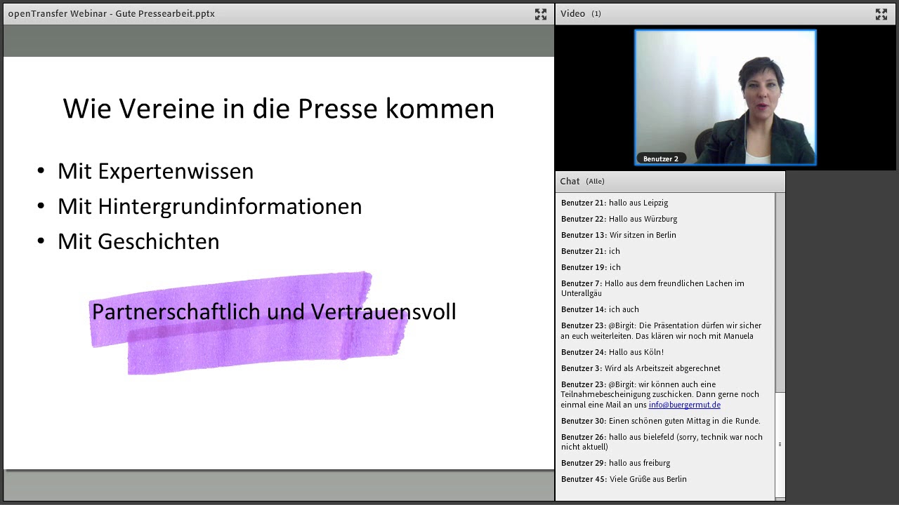 openTransfer Akademie Webinar 