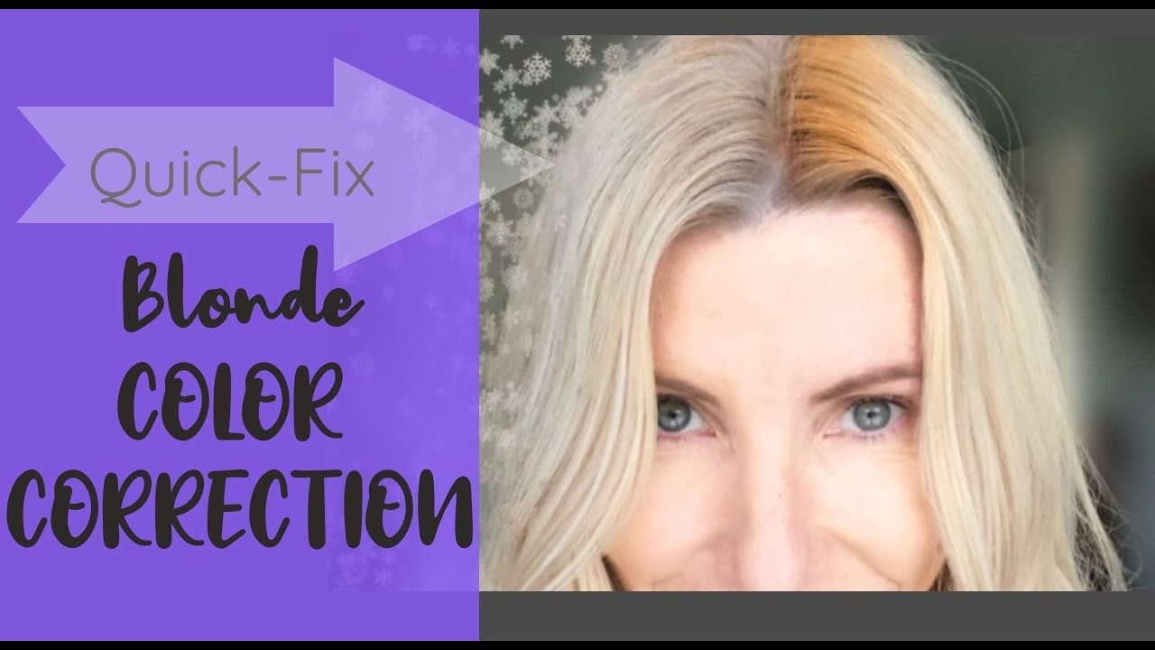 NEUTRALIZE BRASSY BLONDE HAIR INTO ASHY BLONDE INSTANTLY - QUICK FIX BLONDE COLOR CORRECTION