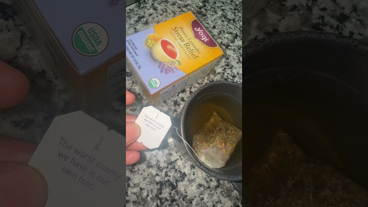 Honey Lavender stress relief tea & I go together real bad!! 