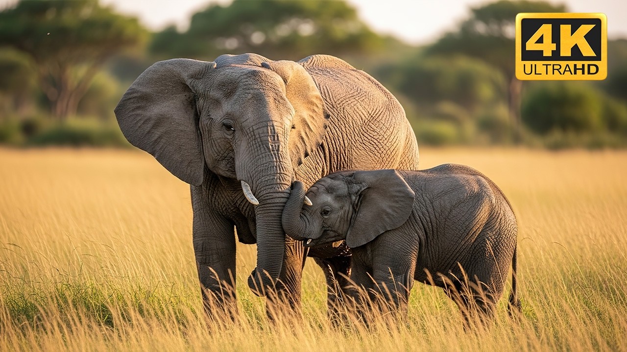 African Wildlife 4K UHD 🌍 Relaxing Nature & Stunning Savanna Scenery