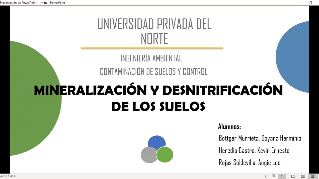 MINERALIZACION Y DESNITRIFICACION DE LOS SUELOS