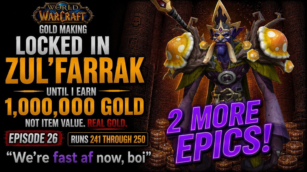 The New Speed Set Episode | Gold Locked in ZF Until I Earn 1 Million Gold | Episode 26