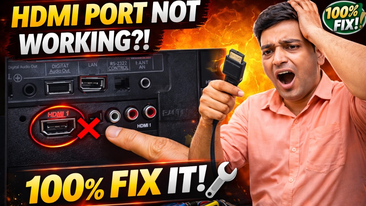 Samsung Led TV HDMI Port  Not Working 100% Solution By GIRISH SIR