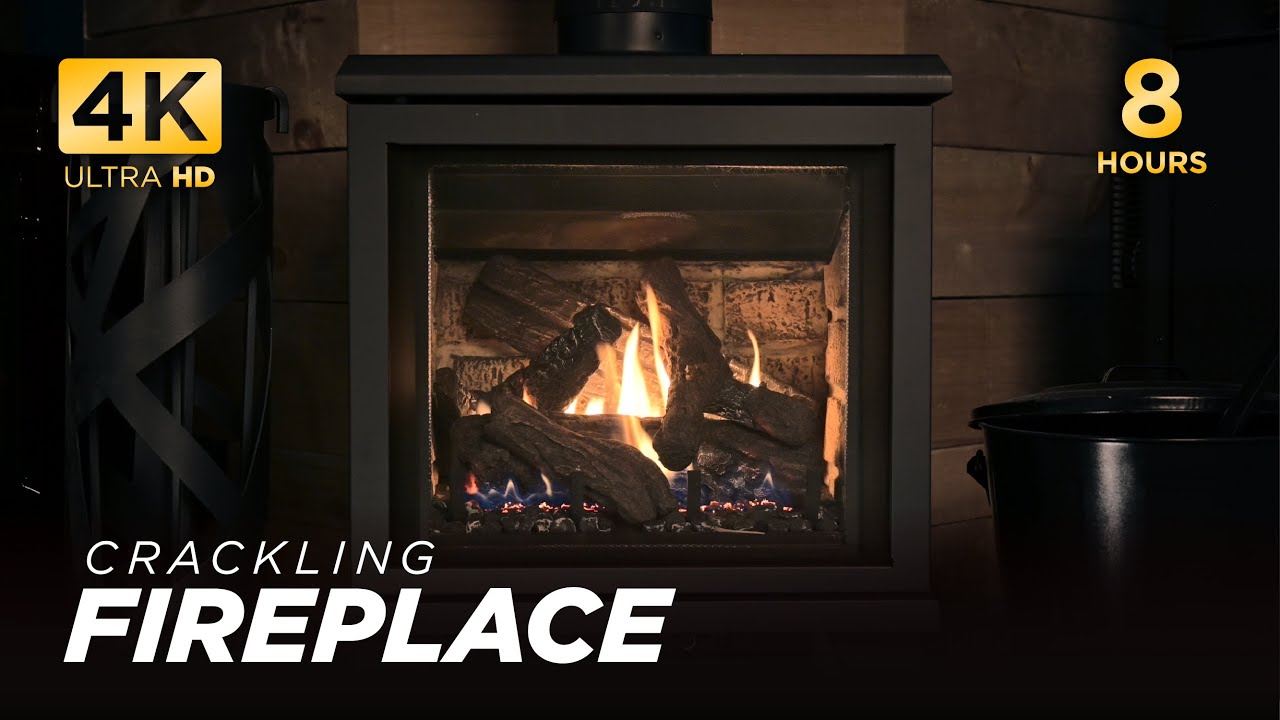 4K ULTRA HD CRACKLING FIREPLACE | Kingsman - FDV200S | 8hr Ambience