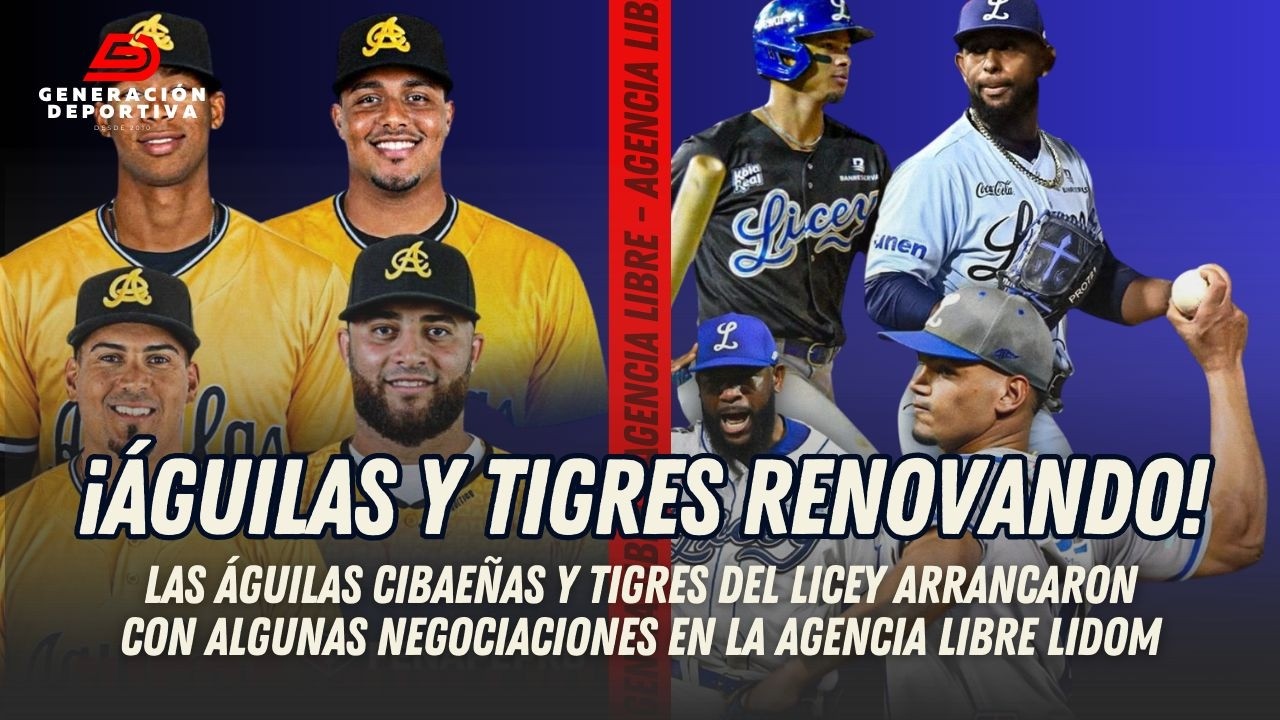 Águilas y Tigres anuncian algunas firmas de agentes libres