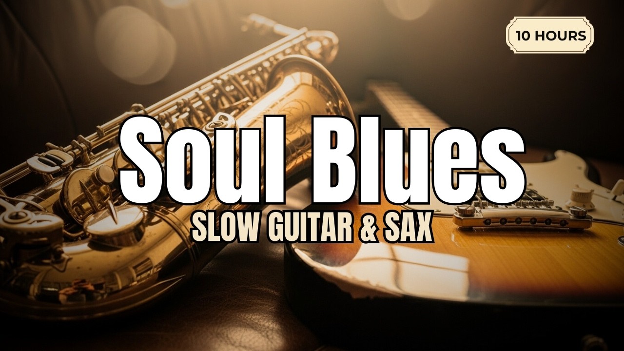 CHICAGO BLUES - Raw Guitar & Sax Beneath Cold Streetlights  | 10 Hours of Blues