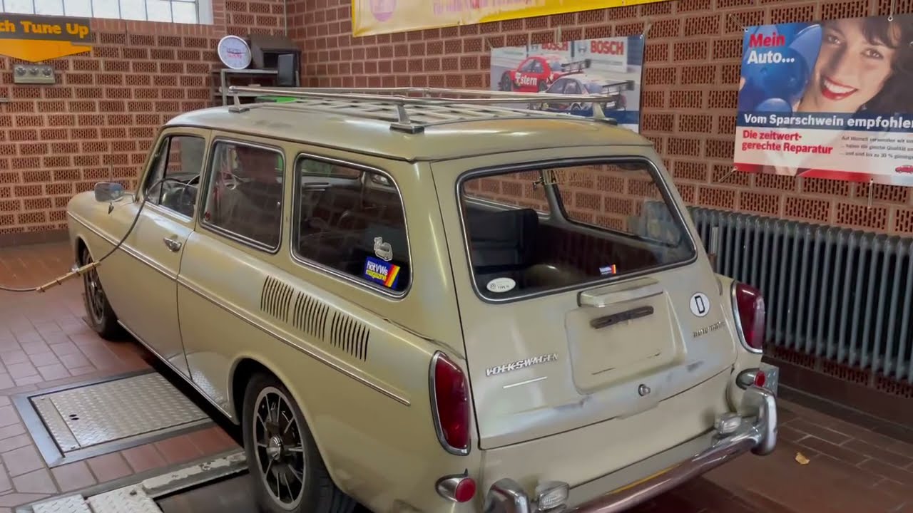 VW Type 3 Squareback with Vintage Speed Exhaust on Dyno Sound HQ