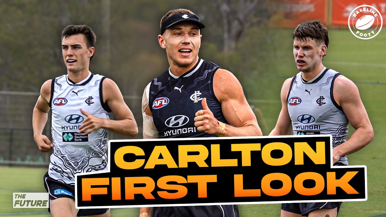 Patty Cripps and Jagga Smith LOOK GOOD! First Look at Carlton Blues | Pre-Season Session