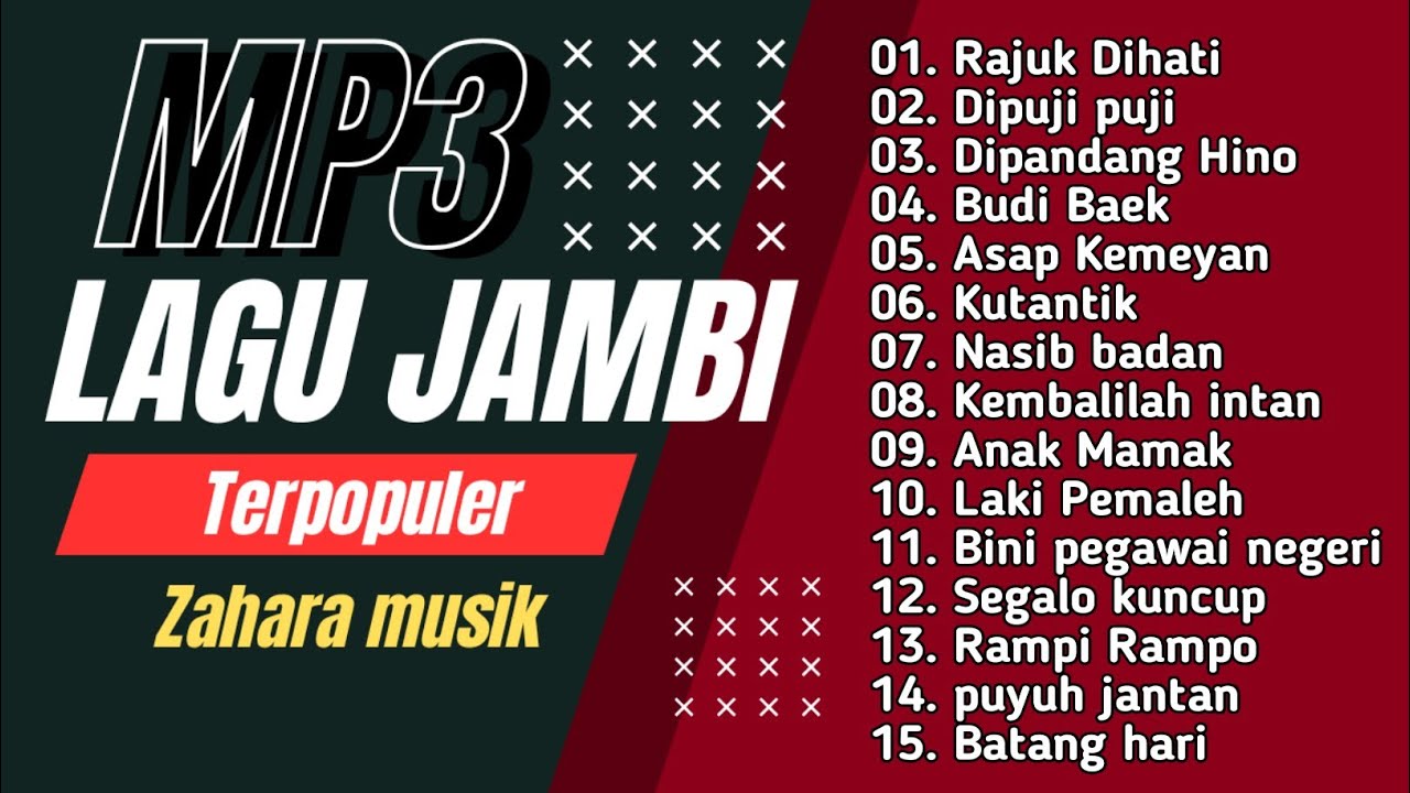 Kumpulan lagu Jambi terpopuler,organ tunggal