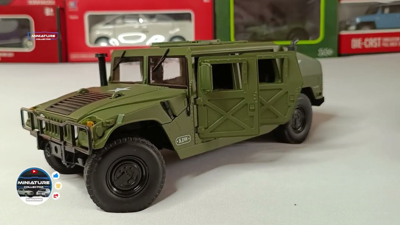 Hummer HUMVEE Scale 1:18 | Military Vehicle | All Openable Parts | Diecast | War Trucks
