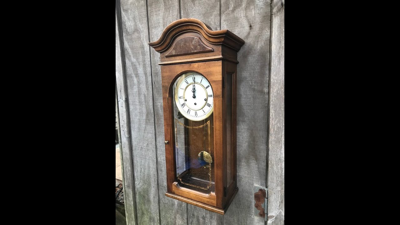 The Clock Hack Repairs 612-581 Howard Miller Triple Chime Regulator Wall Clock Broken Time Spring