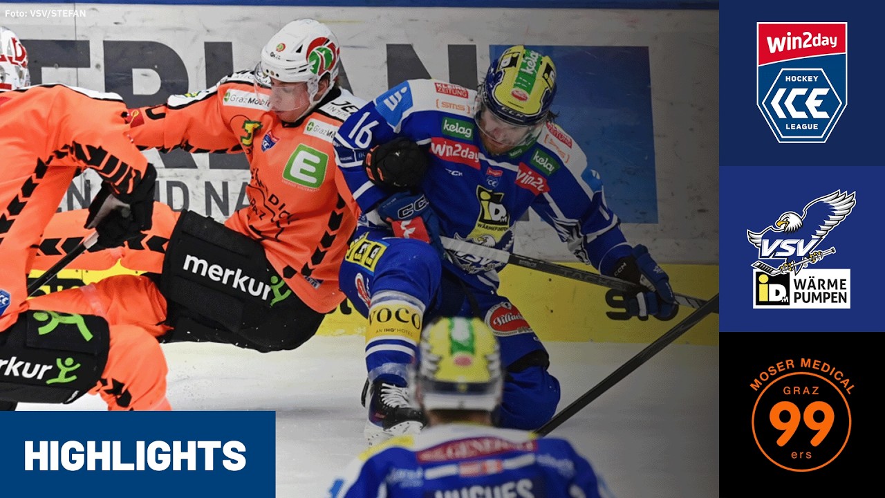 ICE: EC iDM W&auml;rmepumpen VSV vs. Moser Medical Graz99ers 4. Spiel | Highlights
