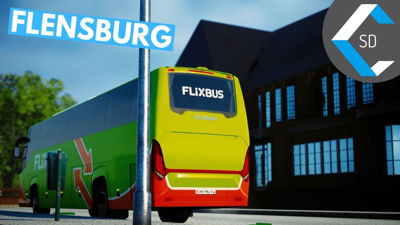 FERNBUS SIMULATOR | Flensburg New City | Gameplay No Commentary | 1440p 60fps