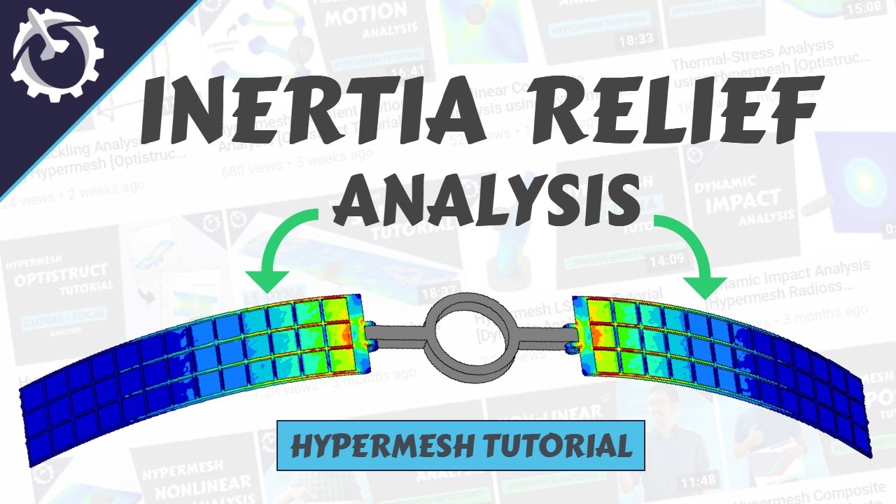 Анализ инерционного рельефа с использованием Hypermesh [Учебное пособие по Optistruct]