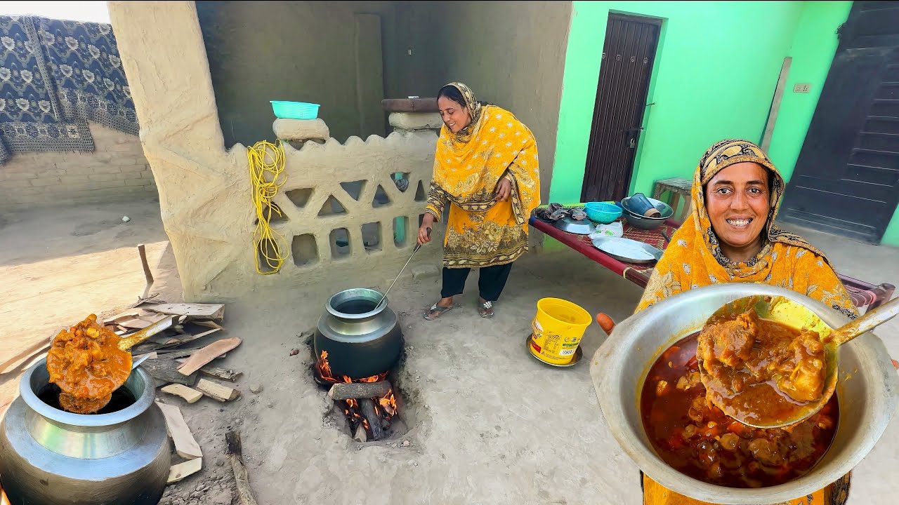 Daigi Beef Korma Aur Daigi Beef Pulao Pore Village Ki Dawat Kr Di Daigi Beef Korma| Daigi Beef Pulao